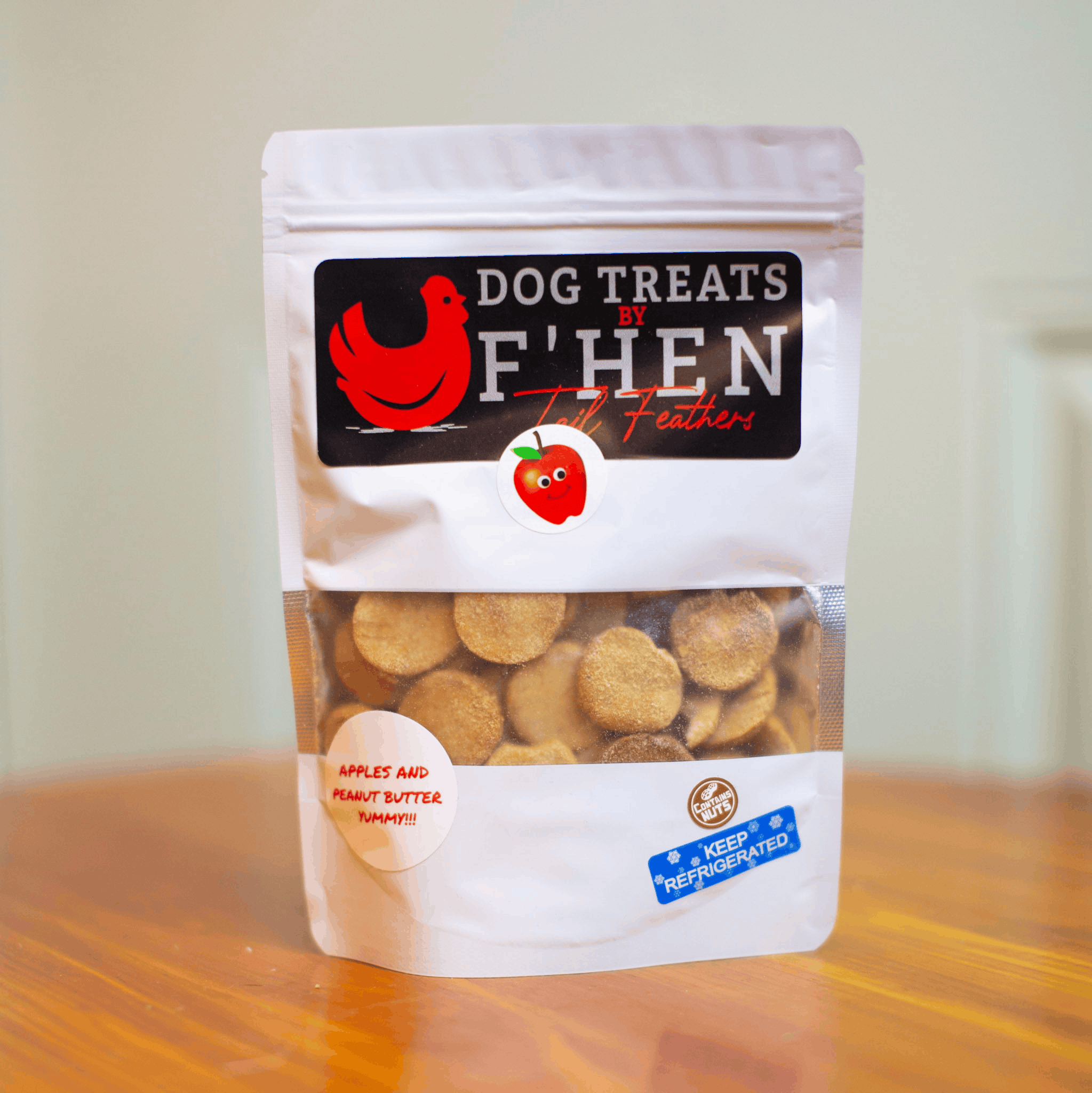 Apple N' Peanut Butter Bombs Dog Treats