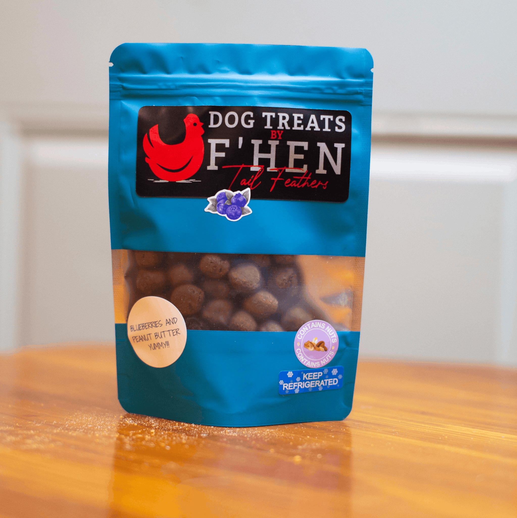 Blueberry N' Peanut Butter Bombs Dog Treats